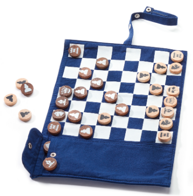 Traveler's Roll-Up Chess and Checkers